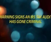 http://klasing-associates.com/crimina... Has your tax audit gone criminal? Call Los Angeles Tax Attorney David Klasing at 800-681-1295.nA criminal referral is likely to follow a civil audit ifnfirm indications of fraud exist in the mind of the civil auditor.nCommon indications of fraud, often called “badges of fraud” include: nomissions of income, ninability to explain large items,nsubstantial overstatements,nTwo sets of books, nfictitious items, etc.nNote: An omission of income greater than