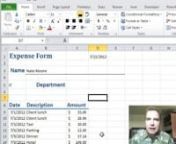Excel Video 272 is the first of several Excel Videos with practical examples using Go To Special.Today we’ll create a reusable expense form that makes it easy to delete all of last month’s data without having to recreate the form to enter this month’s data.There are two tricks to make the form work.The first is using Go To Constants to select and then either clear or delete those cells.If you use Clear, make sure to just clear the cell contents.If you clear all, you’ll lose the