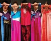 Made with still frames of five models dressed in hanboks performing a Korean bow called &#39;jeol&#39;. nThis piece attempts to fuse the past present and future of Koreas music and fashion culture.nFor more work, please visit www.m-art-yn.com