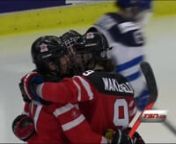 Canada overcame Finnish goalie Meeri Raisanen&#39;s heroics, earning a 3-0 semi-final victory on Friday to advance to the gold medal game versus the United States.