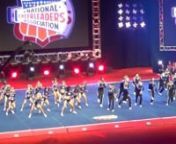 This is Cheer Athletics&#39; International Open Coed Level 5 team, Wildcats&#39;, competing at the NCA National Championship cheerleading competition at the Kay Bailey Hutchison Convention Center in Dallas, TX on 3/1/15. They were in 2nd place out of 15 teams with a score of 98.39 after Day 2.They are from Plano, TX.