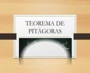 Breve descripción del teorema de Pitágoras con explicaciones y ejemplos