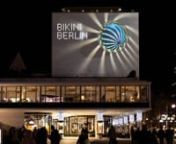 Bikini Berlin is the new cool kid in town – a concept mall for contemporary design and fashion in the landmarked „Bikini-House“ by Paul Schwebes und Hans Schoszberger. For the winter season 2014 we were asked to stage the front façade of the building complex with a festive light installation. nThe work is inspired by the corporate design of Bikini Berlin and turns the omnipresent „dot“ into a stage for vivid motion graphics. By picking up stylistic elements of Bikini’s winter decora