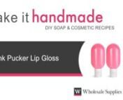 This video demonstrates how to make Pink Pucker Lip Gloss from scratch. This smooth and glossy lip gloss contains ingredients chosen for their moisturizing and conditioning properties. This recipe uses Crafter&#39;s Choice Headache EO &amp; FO Blend which contains pennyroyal oil, eucalyptus globulus leaf oil, mentha arvensis leaf oil, and mentha piperita (Peppermint) Oil.nn
