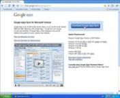 Google AppSync y Outlook 2007 from appsync app