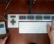 A custom designed programmable keyboard module and software to control Protools and other DAWs, designed by Todd ChapmannnThis is a system that allows you to program 56 buttons at a time(a