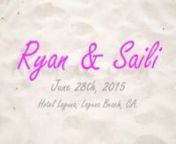 A fun and energetic young couple get married on the beach in Laguna Beach, CA., beneath the scenic patios of the historic Hotel Laguna, and celebrate with family, friends and their dressed up dogs!We had a great time shooting this wedding, and were honored that Ryan &amp; Saili chose us as their wedding videographers!
