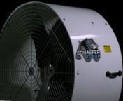 Schaefer-Tough Mobile Drum Fans are built to last, with:n• Best in class Durability, polyethylene housing WILL NOT rust or dentn• Best in class Motors, rated for 100,000 hours of continuous heavy-duty usen• Incredible Performance, up to 16,600 cfm airflow, independently testedn• Best in class Portability, lightweight with reinforce wheel carriagen• Only drum fan that is Stackable