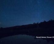 Last night the Perseid Meteor Shower was on display just outside of Ogden, Utah. This timelapse was taken on August 13, 2015 from 12:30 am to 5 a.m.nnProduced by Circa3: http://www.Circa3.comnnGear List:nCanon 5D MIIInCanon 16-35mm f/2.8L IInKessler Crane Slider and Second Shooter