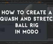 Here&#39;s my first tutorial ever, going into how to create a bouncing ball rig with squash and stretch in MODO. Any questions, comments and feedback are more than welcome! Enjoy. :)nnForum thread