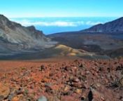Haleakalā (/ˌhɑːliːˌɑːkəˈlɑː/; Hawaiian: [ˈhɐleˈjɐkəˈlaː]), or the East Maui Volcano, is a massive shield volcano that forms more than 75% of the Hawaiian Island of Maui. The western 25% of the island is formed by another volcano, Mauna Kahalawai, also referred to as the West Maui Mountains.nnThe tallest peak of Haleakalā (