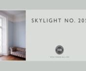 Skylight, like Borrowed Light is named after the traditional glazed area in ceilings often used to maximize natural light. However, it is less light reflective than Borrowed Light, reading as a definite cool blue when used in small spaces but becoming paler and greyer when used in larger areas.
