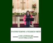 This video is about a sermon delivered by, 275th Anniversary Guest Preacher, Pastor Veronica Webber Smith on Sunday July 12, 2015 at Zion Lutheran in Middletown, Maryland. Pastor Veronica is a daughter of Zion Lutheran and currently serves Grace Lutheran Church in Bellevue, Washington.nMark 6:14-29n14 King Herod heard of it, for Jesus&#39; name had become known. Some were saying,