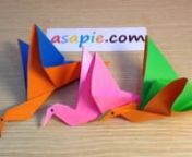 Origami bird instructions - How to make origami flapping birdnnHere is a simple way to make a flapping bird origami.nnCrane is considered the father of all flying species on Earth. Many people believe that this kind of flapping birds brings great luck. Moreover, this immortal bird is the symbol of longevity, happiness and safe flight. A thousand crane origamis is a great gift for your family and best friends.nnSo, let us learn how to make a lovely elegant crane from paper. Please follow the bird