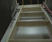 Constructed from high quality pine, fully spring assisted loft hatch. Deep &amp; wide treads. Handrail to assist the user. Insulated loft hatch with built in draught excluder. Low profile catch operated via opening pole. Just simply lift the ladder from the back of the hatch.