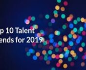 1. The War for Talent: Finding high-quality talent will be the top challenge for HR leaders in 2019 (XpertHR)n2. Integrating AI: 67% of workers believe they must develop their skills to work with intelligent machines (Accenture)n3. The Rise of Social Recruiting: 79% of job seekers use social media to find a job (Glassdoor)n4. Demand for Social Responsibility: 64% of Generation Y won&#39;t take a job if a company doesn&#39;t have strong CSR values (Cone Communications)n5. Generation Z in the Workforce: M