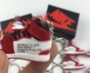 Red Off White X 3d Mini Shoe Sneaker Keychain Adidas Yeezy 350 V2 Nike Air Jordan 1 Keycahins - Buy Jordan 1 Sneakers,Keychain 3 from nike air jordan 1