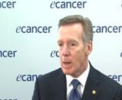 Dr Alan List speaks to ecancer at ASH 2018 about new therapies for transfusion dependent myelodysplastic syndrome (MDS) patients.nnHe explains that treatments for lower risk MDS patients with anaemia have a short duration of response, therefore there is a need for more effective treatments. One of these is luspatercept, an erythroid maturation agent.nnDr List discusses the results of the Phase III MEDALIST trial, concluding that the use of luspatercept was very durable and that the vast majority
