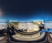 360 degree video flyover of MIDREX hot briquetted iron plant at voestalpine Texas LLC located in Corpus Christi, Texas.