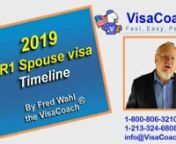 https://www.visacoach.com/spouse-visa-timeline/ Before you decide on the spouse visa path, it is essential you understand just how long it will take before you make any irrevocable decisions or actions. Many of my clients were shocked and surprised after they returned from their honeymoon to start the visa process to find out not only is the spouse visanslower than a Fiance Visa, but in fact the time it takes is measured in years not months or weeks.nTo Schedule your Free Case Evaluation with th