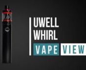 Uwell Whirl Kit: https://www.vapesuperstore.co.uk/products/uwell-whirl-starter-vape-kitnnThe Whirl 22 starter kit by Uwell is a versatile all in one starter kit that packs a punch. This kit can be used for both mouth to lung and direct to lung styles of vaping, which makes it a perfect kit for beginners finding out what style they prefer best. nnnThe Whirl tank has a total capacity of 2ml and features a cool spiral like design that wraps around the coil (hence the name of the kit). The tank feat