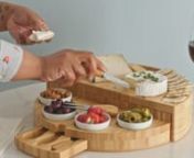 This easy-store cheese board has all you need to make sure your guests leave your next party feeling full. https://bit.ly/2L2wj0k