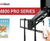To find an Authorized MantelMount Installer/Dealer for the MM860 visit: nnhttps://www.mantelmount.com/860nnNow you can remotely lower your flat screen TV from above the fireplace to eye-level, and swivel it left or right... from the comfort of your couch! Eliminate neck pain and glare with the Patent Pending MantelMount MM860 Robotics Series mount. nnMade with industrial grade steel, it employs dual electronic actuators and a proprietary multi-axis hub to simultaneously lower and swivel the TV t