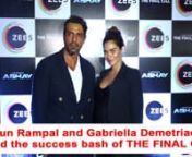Arjun Rampal along with his pregnant girlfriend Gabriella Demetriades attended the success bash of his web series.For the uninitiated, Arjun stars in a web series titled &#39;The Final Call&#39; which is based on Priya Kumar&#39;s novel &#39;I Will Go With You: The Flight of a Lifetime.&#39; Arjun looked dapper in a pantsuit whereas Gabriella nailed an all-black look. The couple happily posed together for the paps at the bash. Check out the video and share your thoughts in the comments section below.