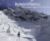 In the autumn of 2017, Alan Rousseau and Tino Villanueva climbed the North Ridge of Rungofarka (6495 meters) for the peak&#39;s first ascent.I (Tino) made this movie about that expedition to Northern India&#39;s Jammu and Kashmir region.I am a mountain guide by profession, pseudo-pro climber, enthusiast cameraman and amateur cinematographer/editor.In the making of this movie, I fulfilled most all of those roles.nnAlpine climbing is a fringe sport, and this, a passion project.On this trip (and