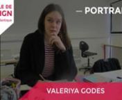 Valeriya Godes est une étudiante ukrainienne venue à L&#39;École de design pour étudier le Brand Design. Elle nous explique ce qui lui plait dans cette expérience multi-culturelle qu&#39;est la classe internationale.nInternational Experience by L&#39;École de designnncrédit vidéo : Gaëlle Delehelle-Tapissier