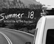 Summer 18, is a short film dedicated to capturing the True American Road Trip in a raw and authentic way. nnSince I was sixteen years old, I have wanted to travel the country in a camper van, live on the road and explore our beautiful country. Last fall I bought a 2012 Ford Transit Connect and had my sights set on hitting the road in the upcoming summer, with my girlfriend, Sammy. In March, I was offered an Internship at Stept Studios in Los Angeles, CA. I gladly accepted the position, altered t