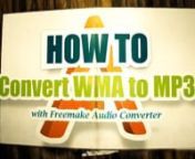 Convert WMA files to the universal MP3 format free &amp; easily with Freemake Audio Converter.nnStep-by-step tutorial &amp; software download here: http://www.freemake.com/how_to/how_to_convert_wma_to_mp3