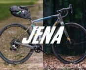 Jena is a new carbon gravel bike, designed to give you more freedom of choice when you go out for a ride. Jena was designed to satisfy any of your needs, whether it is performance on dirt roads and single track, or adventure, exploration, and bikepacking. nnJena is a light, reactive, and easy-to-handle bike with racing-comfort geometries, and able to adapt to the multiple uses required of a gravel bike.