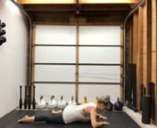 This is a developmental low threshold exercise designed to improve core stability and postural mechanics.nnElbows should be turned out at 45 degrees (humerus angle), shoulder blades packed. Bring one knee up just past 90 degrees. The breath should be your window into the “lift.” Meaning, as you lift the belly and chest off of the floor, think about exhaling and connecting your ribs to your pubic bone. nnTuck the chin to promote a tall spine and press the legs into the floor to distribute ten