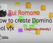 Rui Romano tutorial on how to create a &#39;domino&#39; tool using thinkingParticlesnnSays Rui: