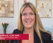 In the fourth of this five-part series of videos from CCIM Institute’s 2020 presidential liaisons, 2020 Membership Presidential Liaison Bobbi Miracle, CCIM, SIOR, shares what membership means to her and how you can leverage all the value CCIM Institute has to offer in both your business and professional development. nnTRANSCRIPT:nHi, I’m Bobbi Miracle, 2020 Membership Presidential Liaison for CCIM Institute.nnSo what does membership mean to you? As a CCIM for 15 years, I can tell you what it