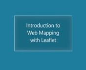 This workshop is a hands-on introduction to web mapping with Leaflet. Intended for beginners, it will cover the basics of constructing web maps with HTML, CSS, and JavaScript, and will introduce how to work with GeoJSON data and tiled base maps. Resources for incorporating more advanced functionality will also be provided. Participants are encouraged to download a text editor (such as Atom) in advance of watching the video.