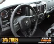 https://www.danobriencdjr.comn175 Pelham St, Methuen, MA 01844nSales: (978) 651-1854nnHi! My name is Joyce here at Dan O&#39;Brien Chrysler, Dodge, Jeep and Ram to tell you about the Standard features of this Ram 1500 Warlock.nnEvery surface of the Ram 1500 Classic Warlock was designed with the utmost attention to quality and detail. Inside the Quad cab, there’s Premium Sedoso and Carbide cloth 40/20/40 Bench seating for 6 in diesel gray. Plus you have one touch power windows &amp; Door locks, and