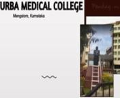 Kasturba Medical College Mangalore, one of the constituent units of Manipal Academy of Higher Education (MAHE) previously known as Manipal University, was established in 1955. The medical college has been ranked 16th among top medical colleges in India by NIRF, Ministry of Human Resource Development &amp; Government of India in 2019. The medical college is spread over an area about 30.78 acres of land. nnThis top deemed medical college offers undergraduate medical course i.e. Bachelor of Medicin
