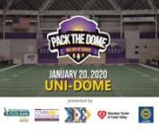 Hosted by the Northeast Iowa Food Bank, University of Northern Iowa Office of Community Engagement, Service and Leadership Council, and Panther Pantry, along with the Volunteer Center of Cedar Valley. Sponsored by John Deere and UAW 838.nnThis event took place at the UNI-Dome on January 20, 2020.