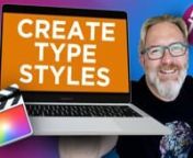 Learn to create &amp; delete reusable type styles in Final Cut Pro X.nn△ DATA POP by STUPID RAISINS: https://bit.ly/data-popn△ FxFactory plugins for FCPX: http://bit.ly/fxfactory-fcpxnn△ LEARN FINAL CUT PRO X [FULL COURSE] ➔ https://bit.ly/learn-final-cut-pro-xnnIn this tutorial you will learn how to create reusable type styles, delete them and apply them to multiple text elements. This techniques is essential when you are creating larger projects that require consistency in their design