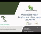 Modelbased Development for VC800 Datalogger product from vc800