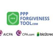 Welcome to PPPForgivenessTool.com – where Paycheck Protection Program borrowers can complete a loan forgiveness application for free and with less paperwork. nnPPPForgivenessTool.com is provided by Biz2Credit, the AICPA and CPA.com to help PPP loan applicants complete their forgiveness application in a few easy steps.nnThe tool is open to all borrowers and their accountants to make applying for PPP loan forgiveness easier. PPPForgivenessTool.com will produce a fully-filled SBA form 3508 or 350