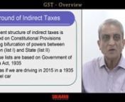 This video explains you about GST India by famous author V.S. Datey. Topics covered in this Video are: GST Overview for CA final, GST Concepts, All about GST India. Watch more at https://gst.taxmann.com/gstvideo.aspx.