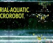 Inspired by insects, researchers at the Wyss Institute and Harvard SEAS have developed a robot capable of flying...and swimming.nnOnce the robot swims to the surface of the water, surrounding water is collected in a buoyancy chamber. Within the chamber, an electrolytic plate produced oxyhydrogen. This gives the robot extra buoyancy, which enables it to push its wings out of the water. The water surface tension keeps the robot upright as the wings start to flap. A sparker then ignites the combust