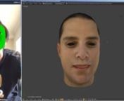 The 3D Head model was sourced from Jason Osipa&#39;s Stop Staring book. In this demo app, the iPhone X is scanning and tracking my facial expression in realtime and sending OSC (open sound controller) messages into Blender for interactive result. Some data also handled using Animation Nodes add-on.nnHere I am using Blender fast GPU render engine