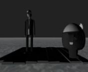This was my first foray into what can barely be called video games. During my second year at the Utrecht School of the Arts, I wanted to make a short of video game that was essentially a playable Waiting For Godot. It morphed into a sort of playable mortality vignette. Two players each control one of the two characters, whose interaction are limited to wandering around the raft, waving at things and looking to each side, mostly at one another. I hoped this hampering would lead to something could