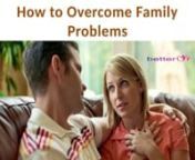 Conflict will happen once members of the family have totally different views or beliefs that clash. generally conflict will occur once individuals misconceive one another and jump to the incorrect conclusion. More info visit here https://www.betterlyf.com/relationships/family-problems.php