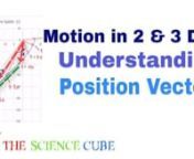 Motion in 2 &amp; 3 Dimension starts with good understanding of what are position vectors and displacement vectors. Once you understand the 2 concepts, it become much easier to understand the various topics under Motion in 2 and 3 dimension that include topics like projectile motion and circular motion.nnPDF COPY OF LESSON, WRITE TO: thesciencecube2@gmail.comnMORE PROBLEMS &amp; SOLUTION: https://goo.gl/XbjMwCnSUBSCRIBE TO