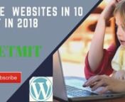 earn how to create a website in 10mint Step by step with the new theme icare. you will have the most professional website on the most popular platform (WordPress) in the entire world.nn====================================================nHow to install wordpress on xampp localhost by GetMIT:nhttps://www.youtube.com/watch?v=VJhTd... nHow to Get Free Unlimited Web Hosting and WordPress hosting with Cpanel PHP and MySQL no ads 2018.nhttps://www.youtube.com/watch?v=fBuZY...